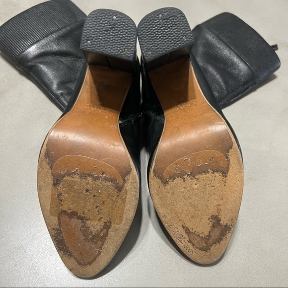 ZARA Leather Heeled Boot - Picture 8 of 8